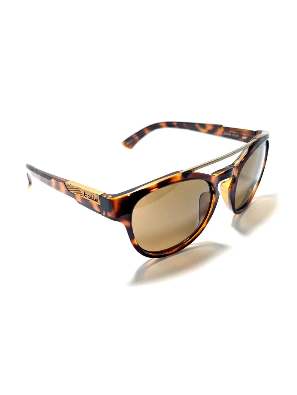Bollé Boxton 12354 Womens Brown Tortoise Aviator Sunglasses UV Protection